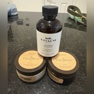 Cole Haan & Coach leather shoe cleaner & conditioner.